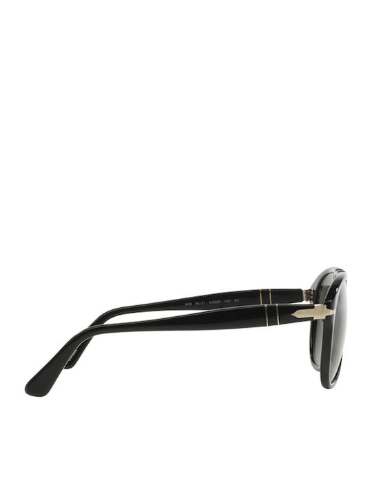 Persol Unisex Γυαλιά Ηλίου με Μαύρο Κοκκάλινο Σκελετό και Πράσινο Φακό PO0649S 95/31