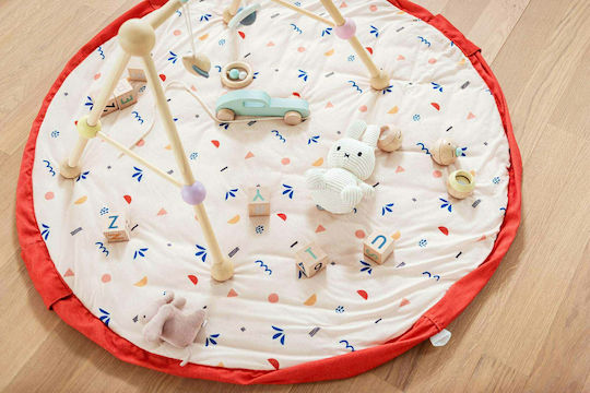 Play&go Kinder Spielmatte aus Stoff Icons Beige 120x40cm 1Stück