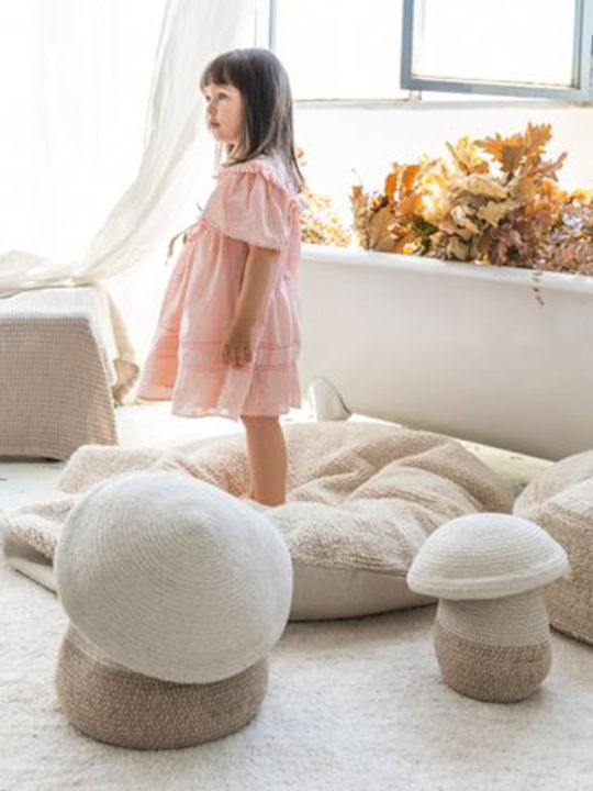 Lorena Canals Παιδικό Καλάθι Αποθήκευσης από Ύφασμα Mushroom Μπεζ 38x31cm