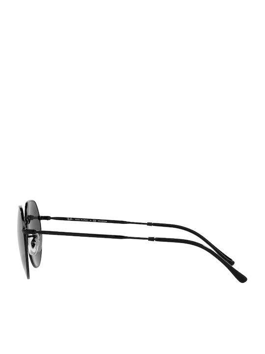 Ray Ban Jack Unisex Sunglasses with Black Metal Frame and Black Polarized Lens RB3565 002/48
