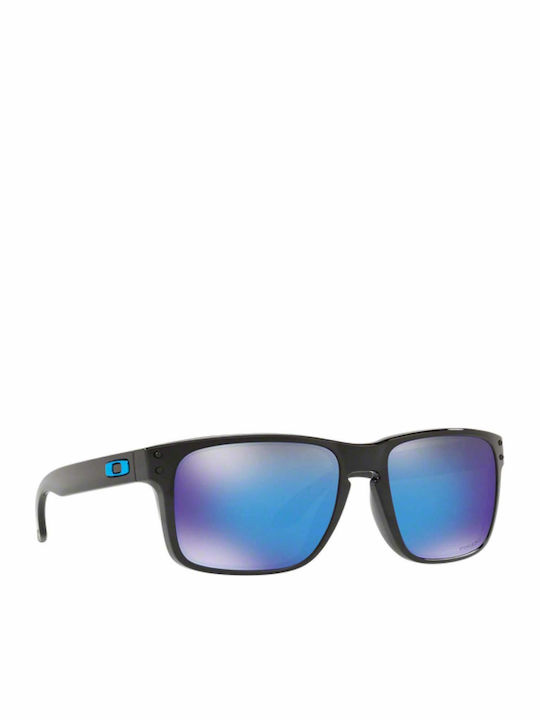 Oakley Holbrook Men's Sunglasses with Black Plastic Frame and Blue Mirror Lens OO9102-F5