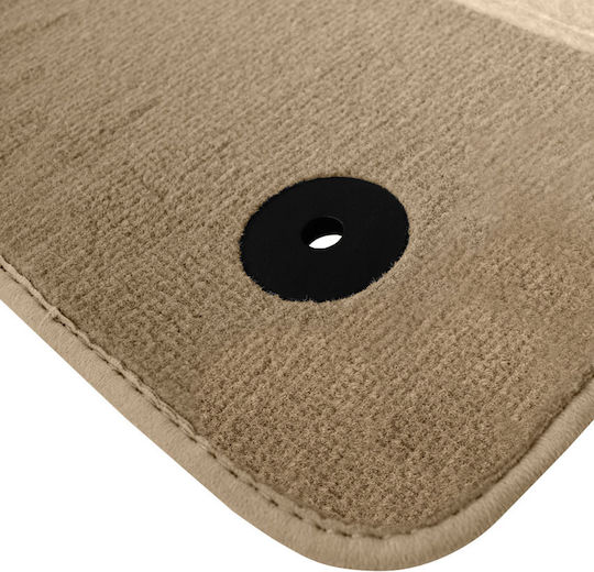 Set of Front and Rear Mats 4pcs for Audi Q3 2011 2018 Beige
