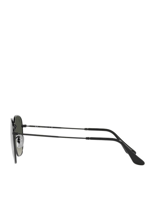 Ray Ban Hexagonal Unisex Sunglasses with Black Metal Frame and Black Gradient Lens RB3548 002/71