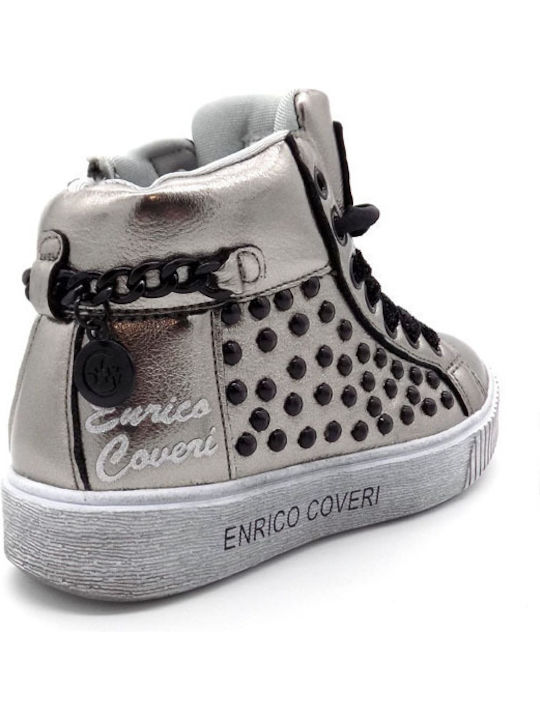 Παιδικά Sneakers High Ασημί