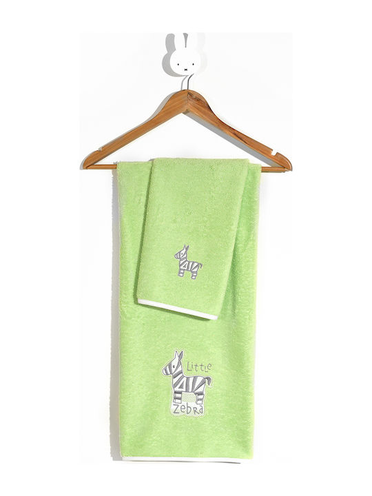 Miffy Set of baby towels 2pcs Green Weight 420gr/m² Miffy Set of baby towels 2pcs Green Weight 420gr/m²