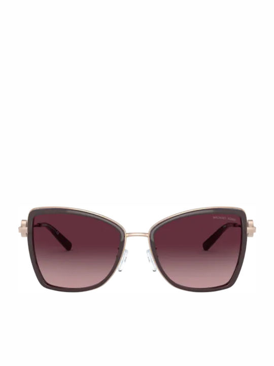 Michael Kors Sunglasses Burgundy with Metal Frame