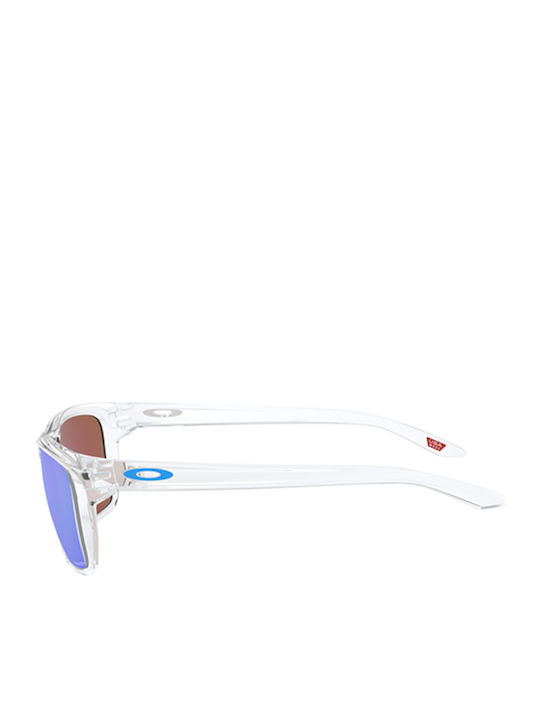 Oakley Sylas Men's Sunglasses with Transparent Plastic Frame and Light Blue Mirror Lens OO9448-04