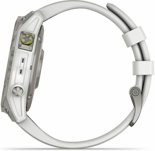 Garmin Epix (Gen 2) Sapphire Титан 47мм Водоустойчив Смартчасовник с Пулсомер (White Titanium)