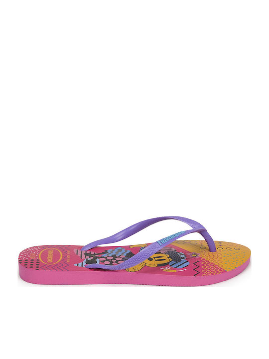 Παιδικές Σαγιονάρες Flip Flops Minnie Μωβ Slim Disney Cool