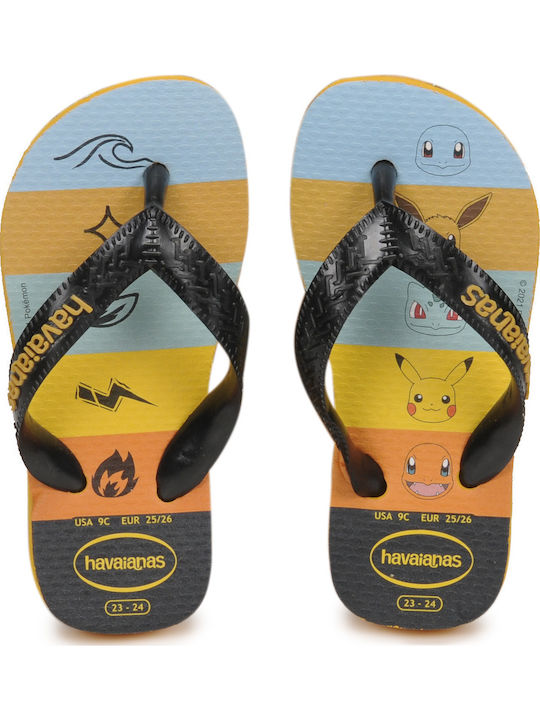 Παιδικές Σαγιονάρες Flip Flops Μαύρες Top Pokemon