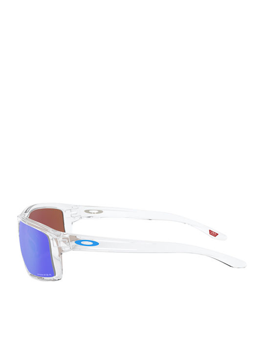 Oakley Gibston Men's Sunglasses with Transparent Plastic Frame and Light Blue Mirror Lens OO9449-04