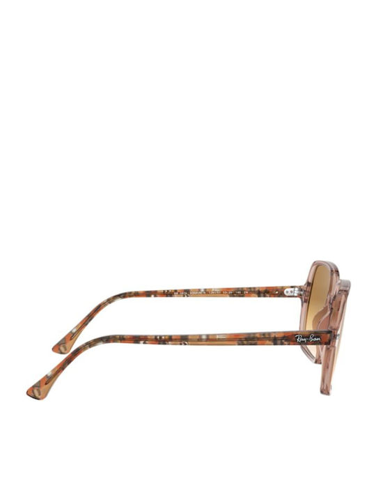 Ray Ban Square II Damen Sonnenbrille mit Braun Kunststoff Gestell und Braun Linse RB1973 128151