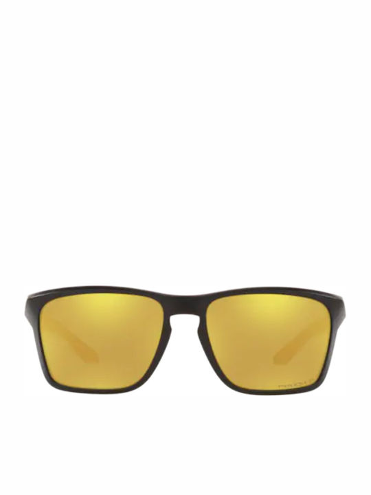 Oakley Sylas Men's Sunglasses with Black Plastic Frame and Yellow Polarized Mirror Lens OO9448-15