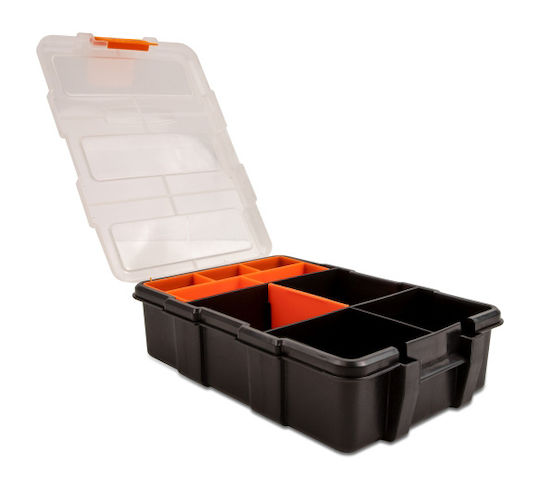 DeLock Tool Compartment Organiser 11 Slot Adjustable Black 22x15.5x6cm