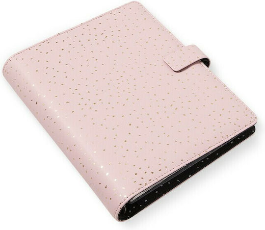 Filofax Organizer Confetti Rose Quartz Ροζ Δερμάτινο 14.8x21εκ.