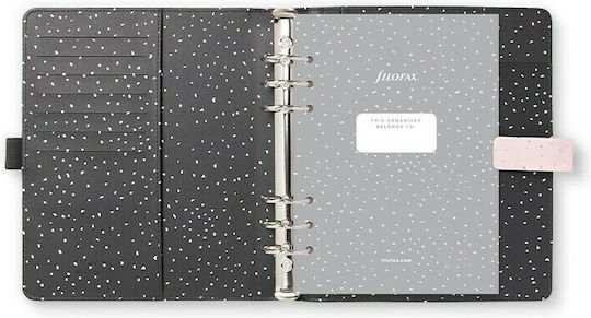 Filofax Organizer Confetti Rose Quartz Ροζ Δερμάτινο 14.8x21εκ.