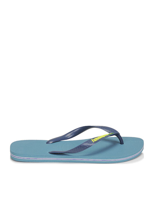 Brasil Logo Men's Flip Flops Blue