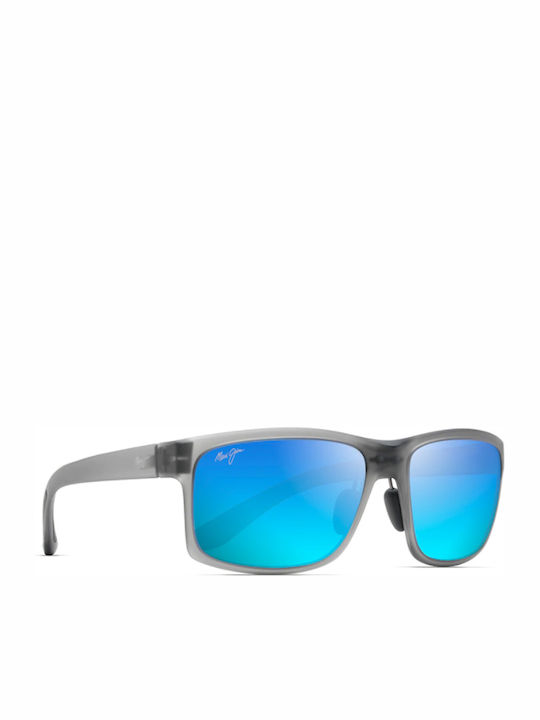 Maui Jim Ανδρικά Γυαλιά Ηλίου με Γκρι Κοκκάλινο Σκελετό και Γαλάζιο Polarized Καθρέφτη Φακό B439-11M