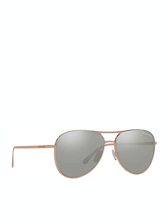 Michael Kors Kona Women's Sunglasses with Rose Gold Metal Frame and Gray Lens MK1089 11086G