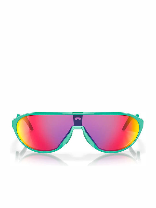 Oakley CMDN Men's Sunglasses with Green Acetate Frame and Purple Mirrored Lenses OO9467-02