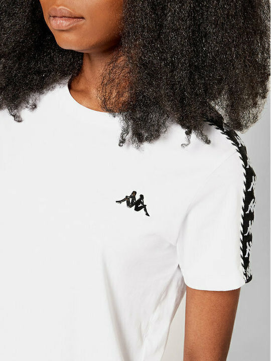 Inula Κοντομάνικο Crop Top Λευκό