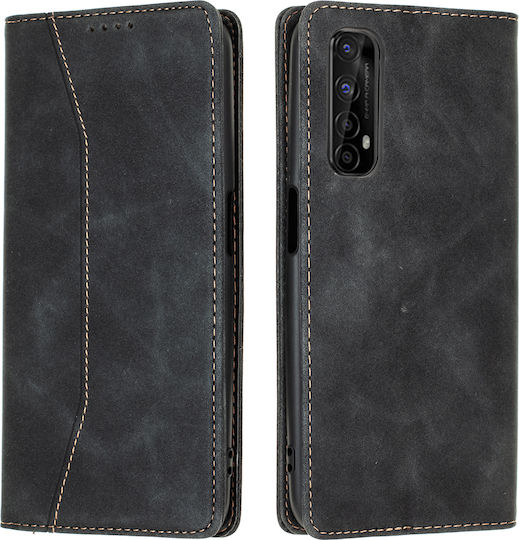 Bodycell PU Leather Wallet Δερματίνης Μαύρο (Realme 7)