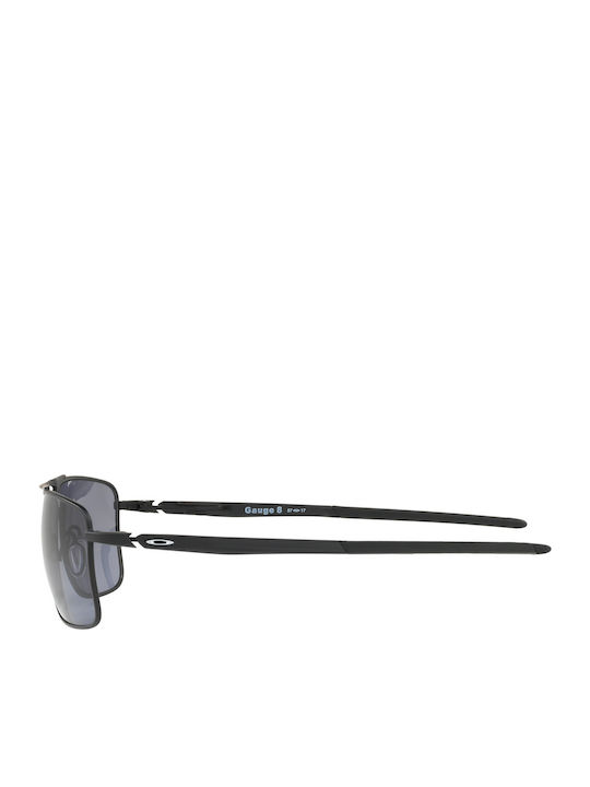 Oakley Gauge 8 Мъжки Слънчеви Очила с Черна Метална Рамка и Черни Стъкла OO4124-01