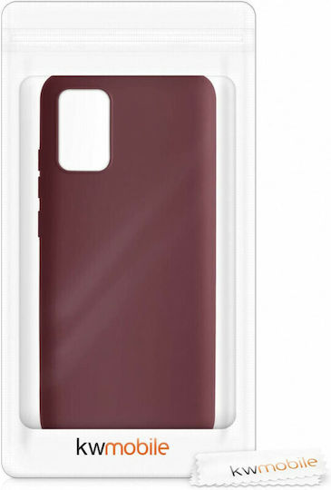 KWmobile Back Cover Silicone Burgundy (Galaxy A02s)