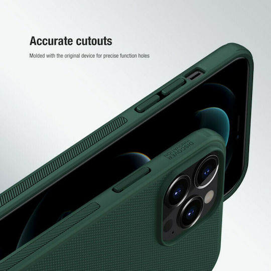 Nillkin Super Frosted Shield Back Cover Plastic Set with Glass Green (iPhone 13 Pro)