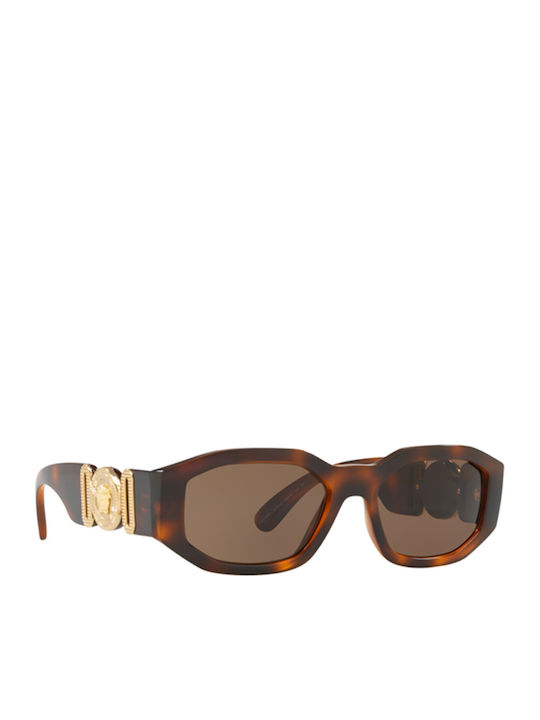 Versace Unisex Sunglasses with Brown Tartaruga Plastic Frame and Brown Lens VE4361 521773