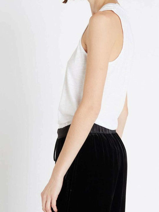 Women's Summer Blouse Cotton Sleeveless White