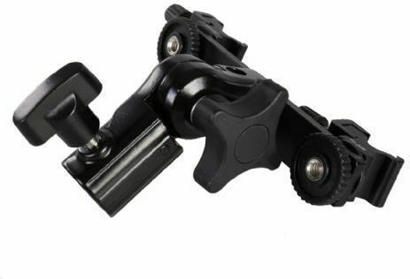 Falcon Eyes CLD-14A Twin Mount Tilting Bracket + 2 x Hotshoe Zubehör für Studio