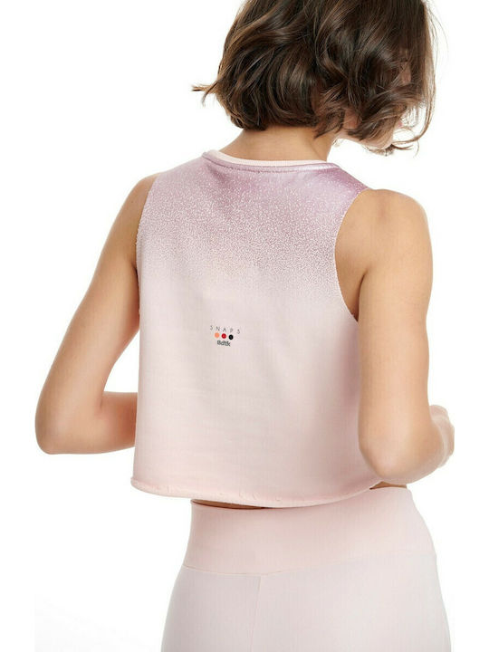Women's Athletic Crop Top Sleeveless Lilacc
