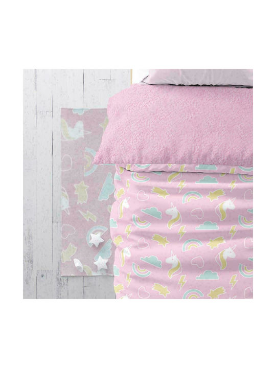 Borea Kids Synthetic Rug Unicorn Round 120cm