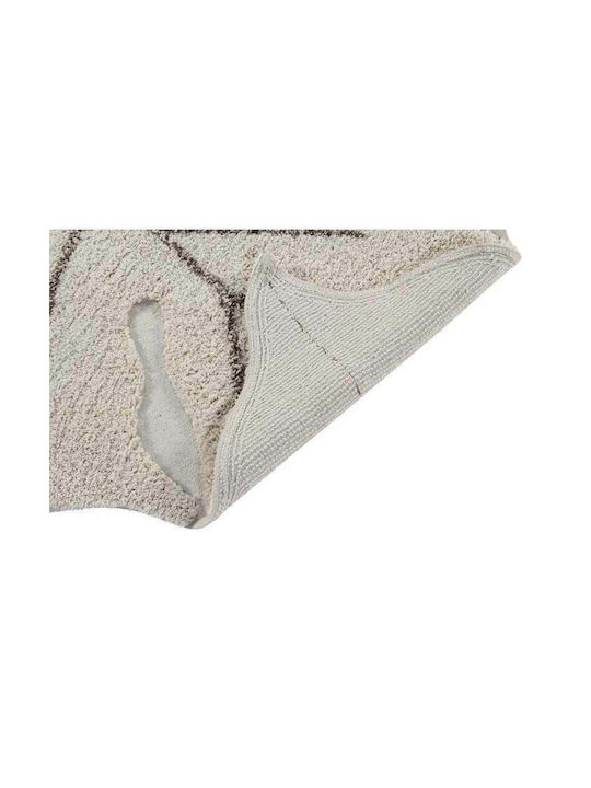 Lorena Canals Handmade Kids Cotton Rug Monstera 120x180cm Natural