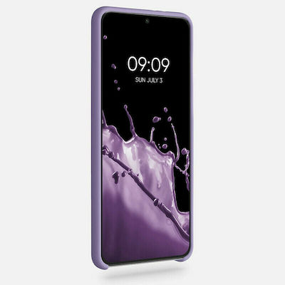 KWmobile Rubber Umschlag Rückseite Silikon Violet Purple (Galaxy S21+ 5G) 54066.222