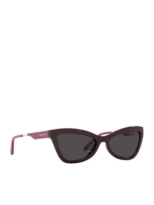 Michael Kors Valencia Women's Sunglasses with Black Plastic Frame and Gray Lens MK2132U 334487