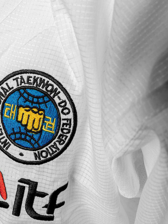 Top Ten ITF Master Instructor Air Deluxe Taekwondo Dobok Unisex White