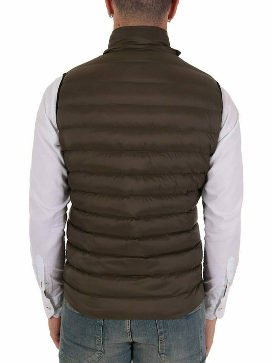 Dors Men's Sleeveless Puffer Jacket Khaki