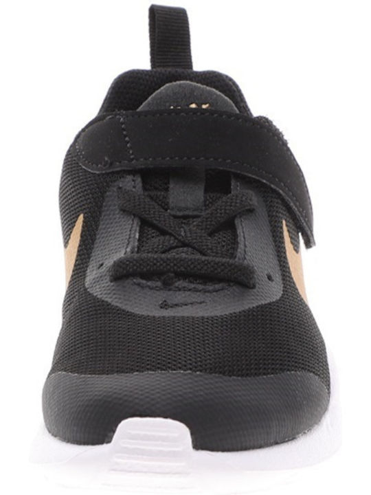 Air Max Oketo VTB PSV Kids Sports Shoes Running with Hoop & Loop Closure Black