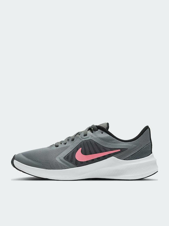 Downshifter Downshifter 10 Kids Sports Shoes Running with Laces Smoke Grey / Sunset Pulse / Black