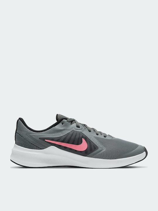 Downshifter Downshifter 10 Kids Sports Shoes Running with Laces Smoke Grey / Sunset Pulse / Black