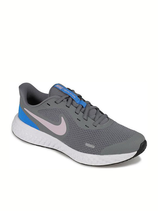 Revolution 5 Gs Αθλητικά Παιδικά Παπούτσια Running με Κορδόνια Γκρι