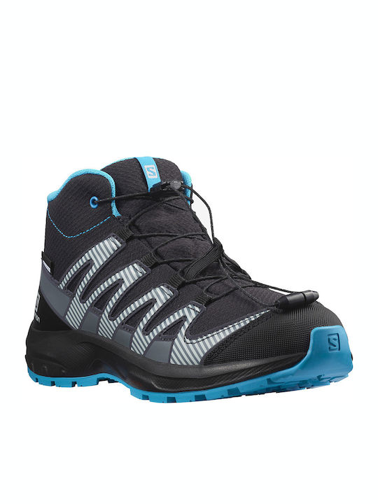 Xa Pro V8 Waterproof Kids Sports Shoes Running with Laces Black