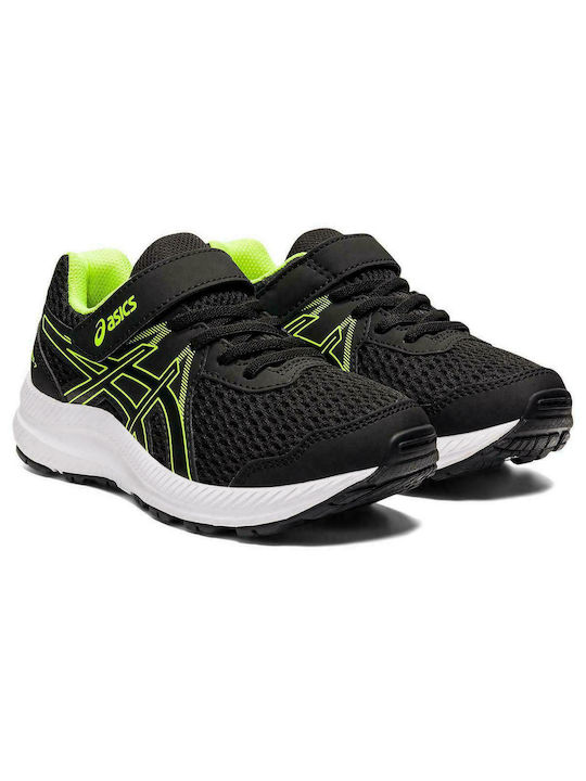 Contend Kids Sports Shoes Running with Hoop & Loop Closure Black