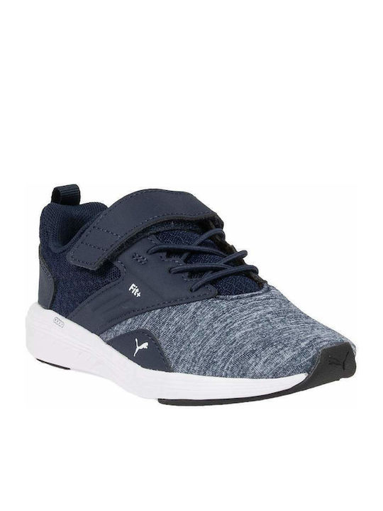 Comet V Kids Sports Shoes Running with Hoop & Loop Closure Navy Blue
