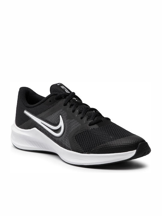 Downshifter Downshifter 11 Kids Sports Shoes Running with Laces Black / White