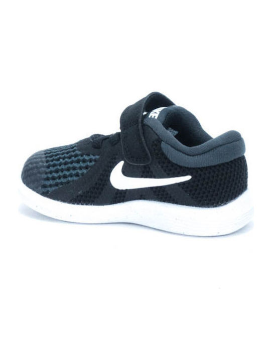 Revolution Revolution 4 I Kids Sports Shoes Running with Hoop & Loop Closure Black / White / Anthracite