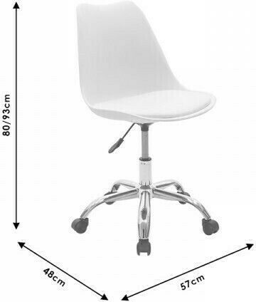 Pakketo Gaston Ii White Office Chair