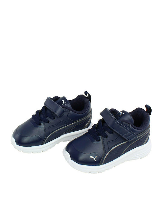 Pure Jogger SL Kids Sports Shoes Running with Hoop & Loop Closure Navy Blue